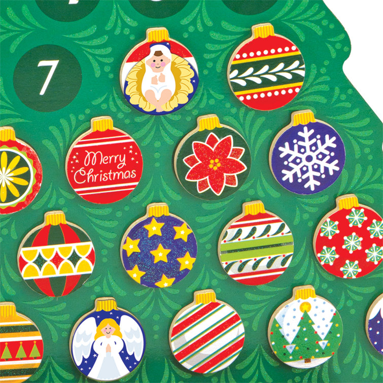 Countdown To Christmas Wooden Advent Calendar Melissa & Doug 
